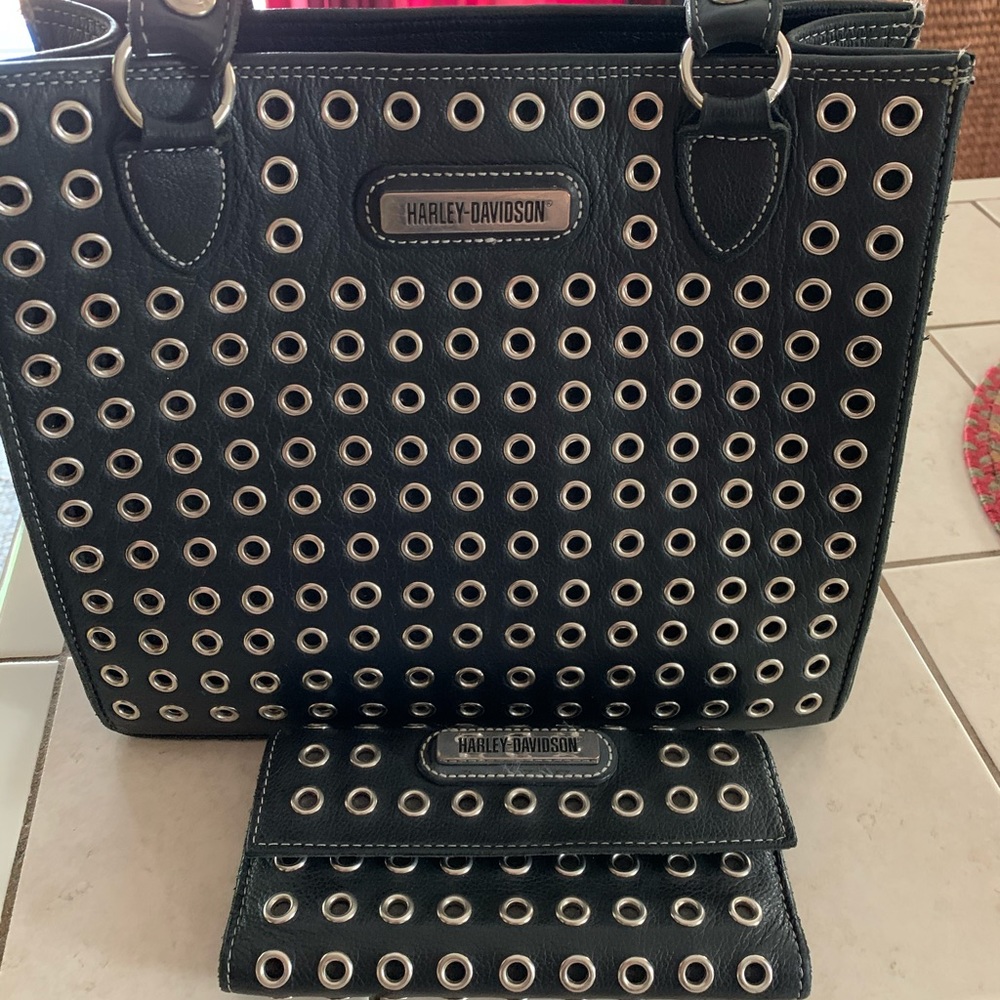 Harley Davidson purse and wallet